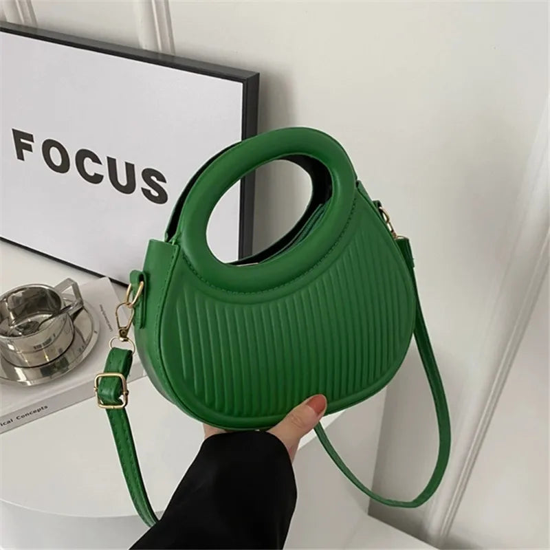 Chic Stripe Design Crossbody Bags for Women Elegant Synthetic Leather Handbag, Purse, Luxury Look Shoulder Bag for Everyday Use