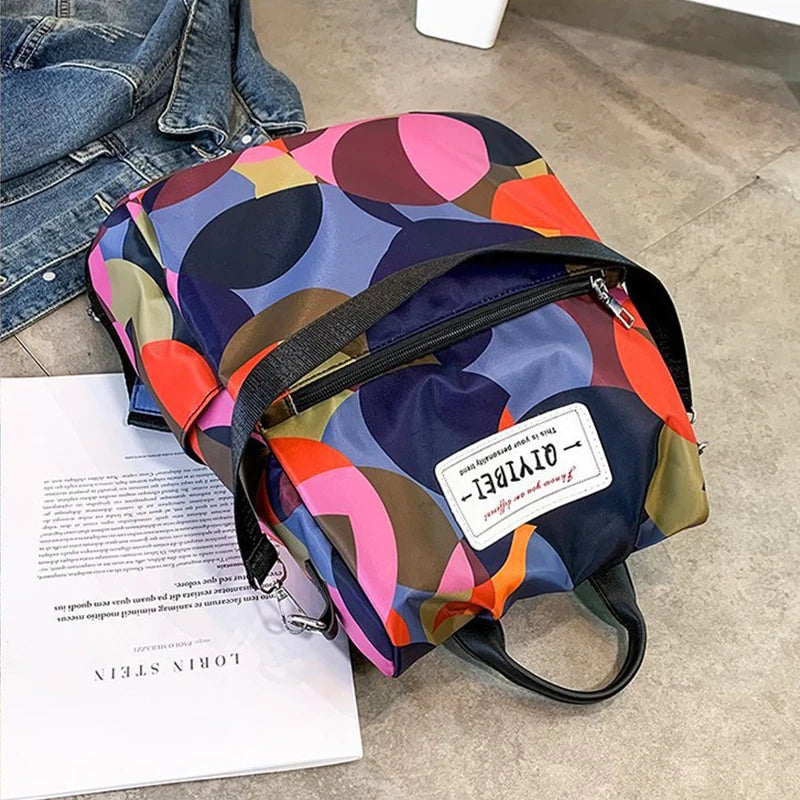 Quality Waterproof Oxford Backpack, Women High Capacity Anti-theft Travel Daypack, Casual Rucksack, Multi-use Shoulder Bags