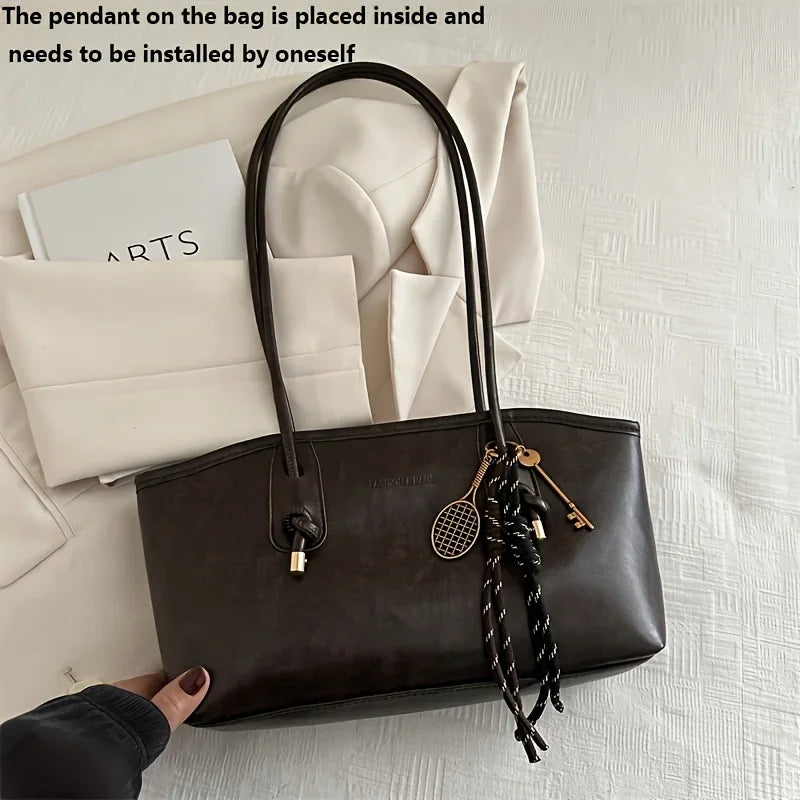 Ladies Soft Leather Shoulder Armpit Bag, Black, White, Brown, Coffee, Convertible Tote Bag, Spacious Work, Travel, Everyday Use
