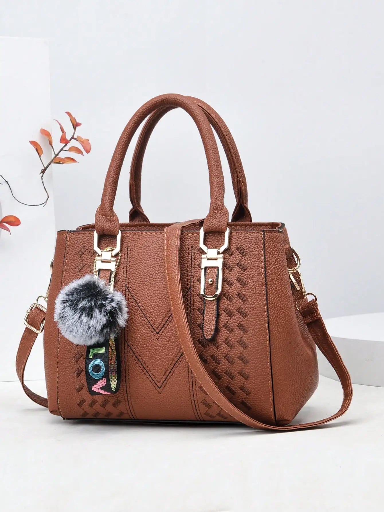 PU leather women's handbag, women's retro wallet, crossbody bag, Boston single shoulder crossbody bag