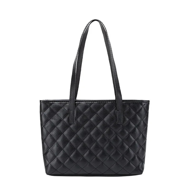 Stylish Crocodile Pattern Pu Underarm Bag Versatile Women Small Tote Bags Fashionable Leopard Handbag Chic Quilted Shoulder Bag