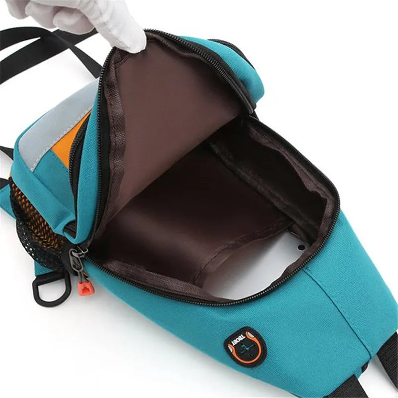 Women Nylon Sling Bag - Adjustable Strap, Multi-Pocket Crossbody Chest Pack for Men Travel & Sports for Daily Commute