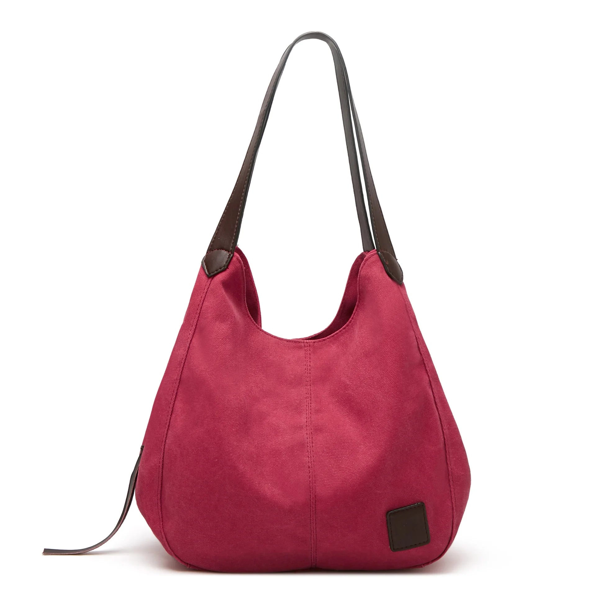 Large Capacity Canvas Shoulder Bag Casual Top-Handle Bag Daily Use Handbag Lady Shopping Totes Travel Bag