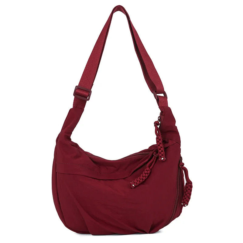 Casual Nylon Hobos Crossbody Bag for Women Designer Shoulder Bags Large Capacity Tote Bag Lady Travel Shopper Bag Female Purses