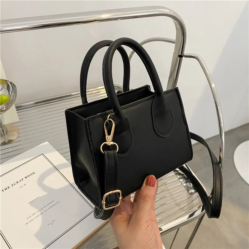 Soild Color Messenger Bags For Women PU Leather Brand Female Crossbody Shoulder Bag Luxury Design Mini Handbags and Purse Bag