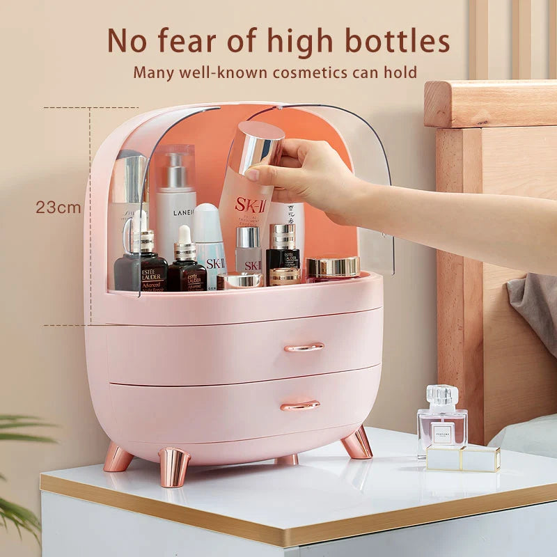 Makeup Container Polish Box Desktop Storage Organizer Makeup Drawer Large Box Cosmetic Capacity Storage Nail Jewelry Organizer