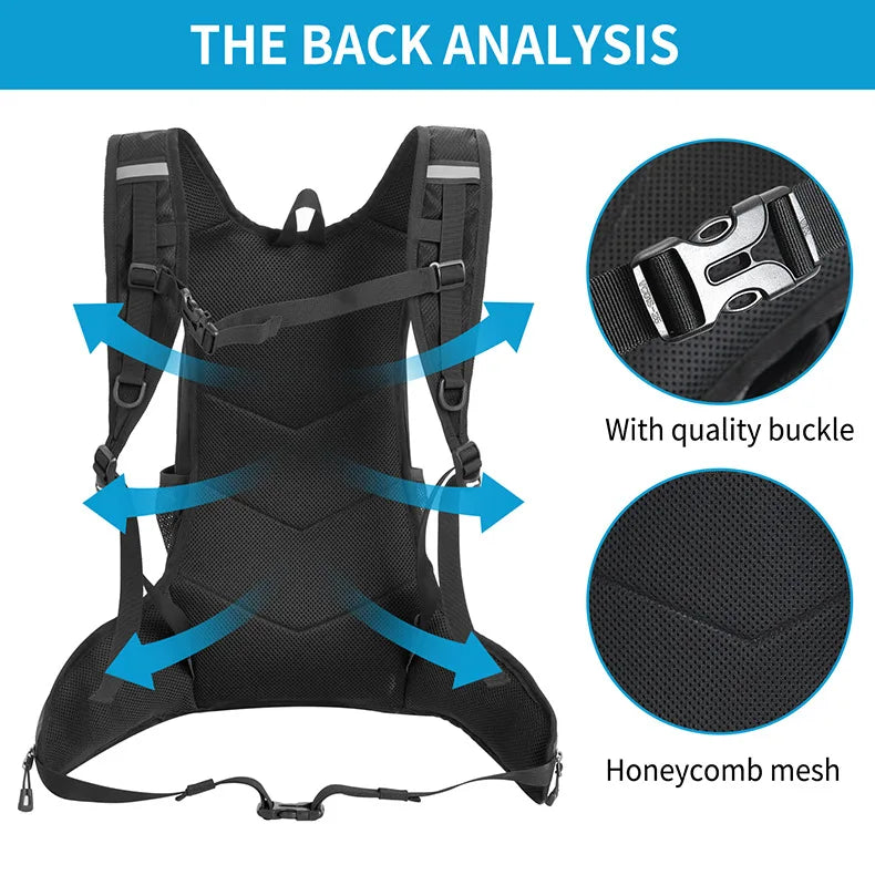 Cycling Lightweight Hydration Backpack Outdoor Sport Hiking Camping Climbing Mountaineering Rucksack Travel Water Daypack Vest