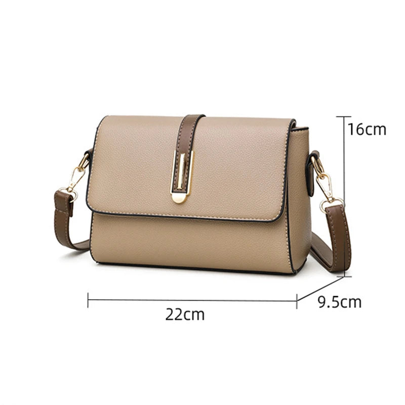 Women Shoulder Bags Ladies Messenger Crossbody Flip Purses Handbags Single Thin Adjustable Shoulder Strap Square Horizontal Bag