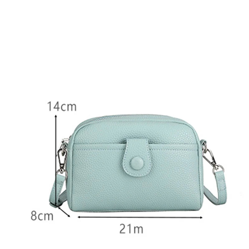Fashion Brands Shoulder Bags For Women Simple PU Leather Crossbody Bag Shopping Phone Purse Female Messenger Handbag Pouch