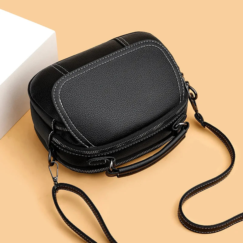 High Quality Fashionable Retro PU Leather Crossbody Bag Classic Small Shoulder Crossbody Bag Women's Luxurious Shell Handbags