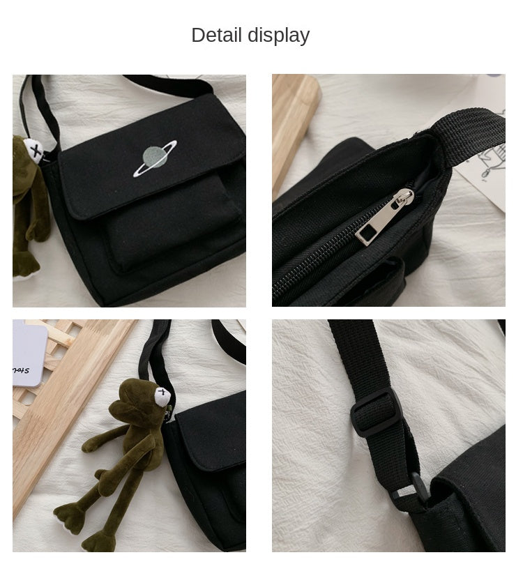 Casual Collage Student Messenger Bag Women Small Bag Canvas Shoulder Bag For Women Print Crossbody Bags Bolsas Sac