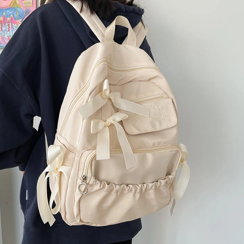 Fashion Backpack Nylon Women Backpack Anti-theft Shoulder Bags New School Bag for Teenager Girls School Backapck Female