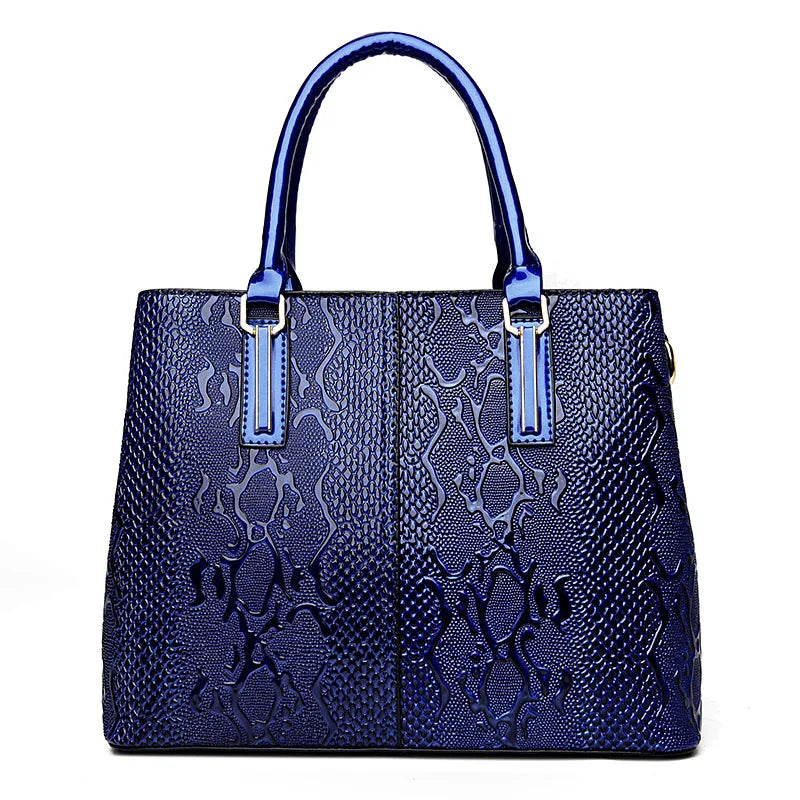 Fashion Patent Leather Shoulder Bag for Women, Luxury Handbags, Female Large Capacity Crossbody Bag ,Designer Handle Bag