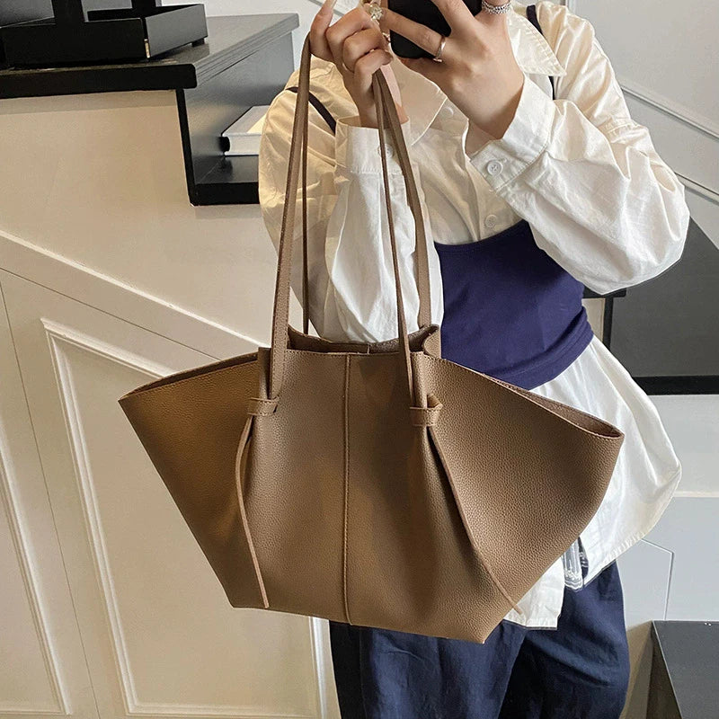 Brand Designer Bucket Shoulder Bags For Women Soft PU Leather Big Capacity Shopper Tote Set Luxury Designer Handbags