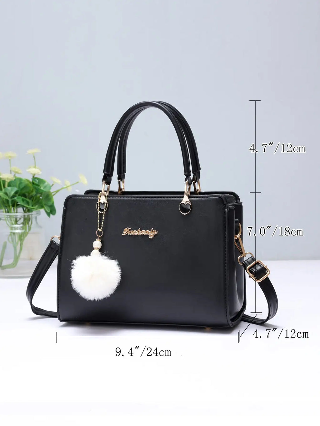 Fashionable Decorative Women's Small Square Bag, Simple Solid Color Large Capacity Handheld Crossbody Bag