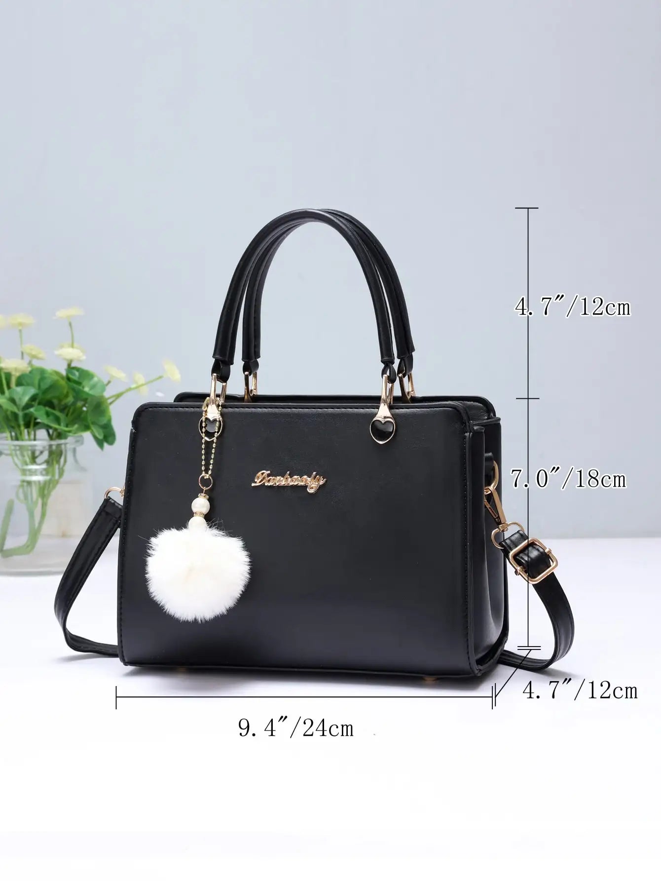 Fashionable Decorative Women's Small Square Bag, Simple Solid Color Large Capacity Handheld Crossbody Bag