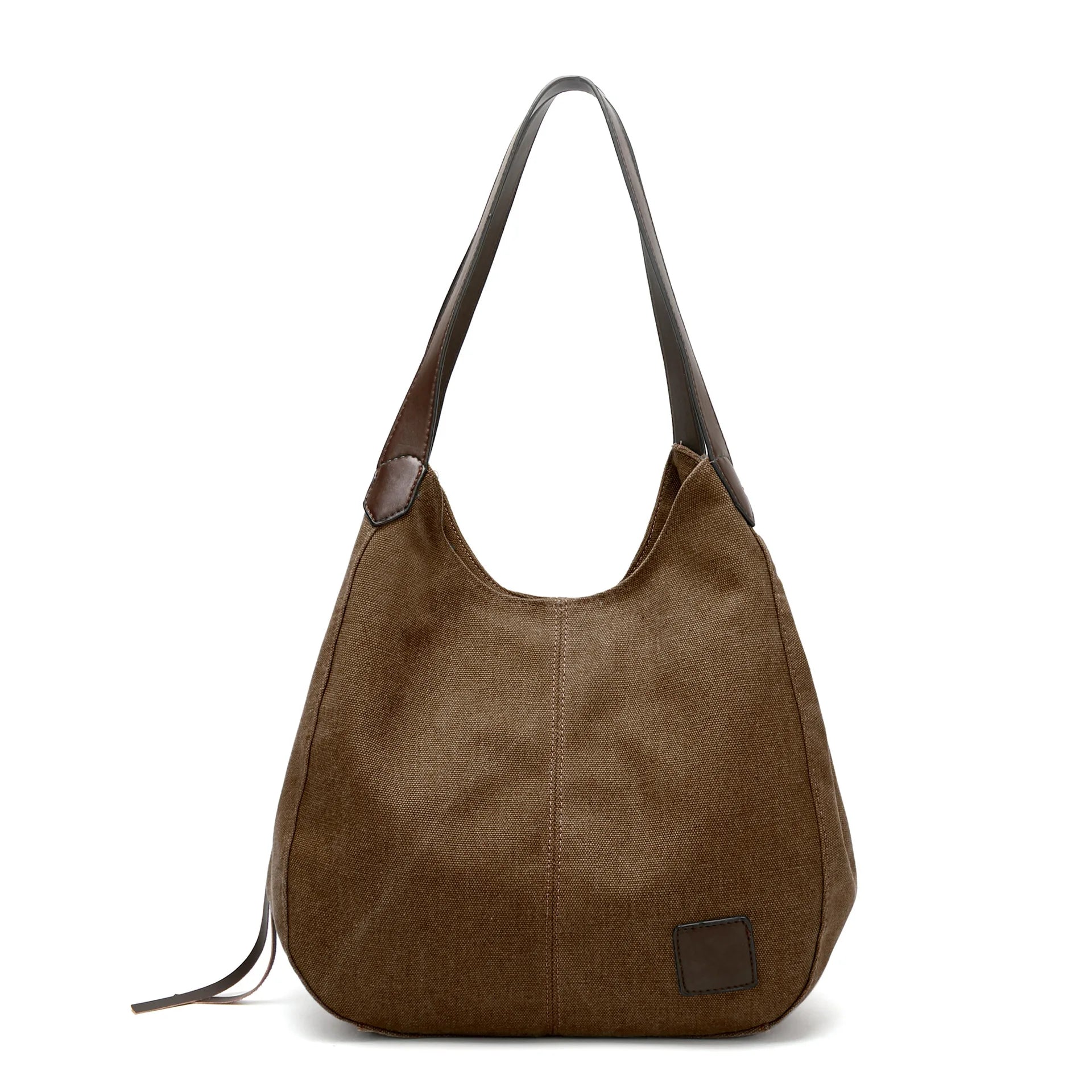Large Capacity Canvas Shoulder Bag Casual Top-Handle Bag Daily Use Handbag Lady Shopping Totes Travel Bag