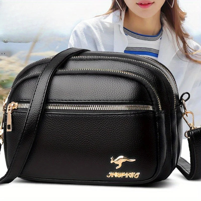 Trendy Multi-layered Fashionable Bag For Women, Versatile Crossbody Bag, Large Capacity For Daily Work Commute.