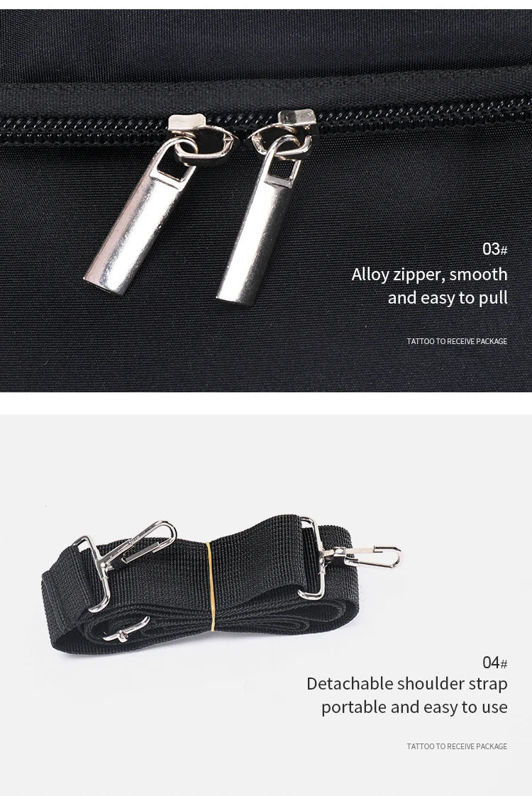 Large Makeup Carrying Train Case for Women, Travel Bag Storage Box,4 Tier Professional Nail Organizer Case with Adjustable