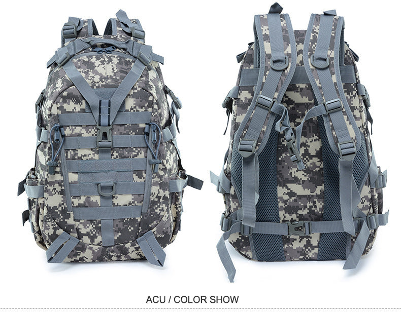 40L Tactical Backpack for Men Camping Hiking Backpacks Reflective Outdoor Travel Bags Survival Molle Climbing Rucksack Bag