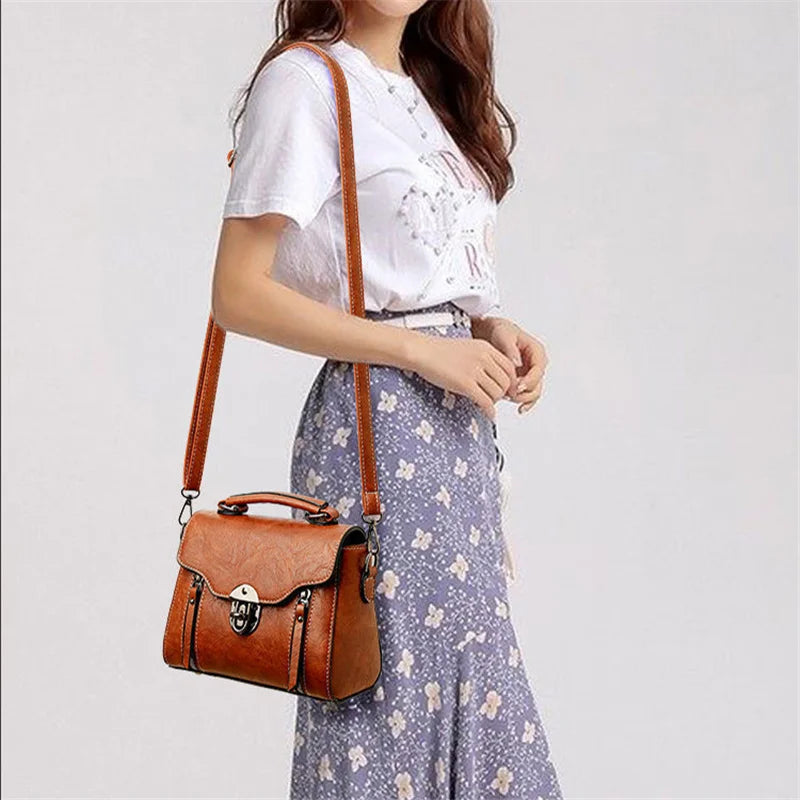 Fashion Small Square Bag For Women Luxury Designer Handbags High Quality Female Bag PU Leather Flap Crossbody Shoulder Bag Bolsa