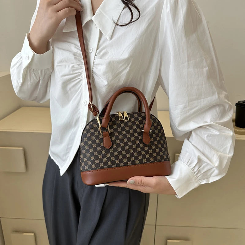 Fashion Shell Bag Ladies Small Pattern Design Purse and Handbag Shoulder Crossbody Bag For Women Daily Use