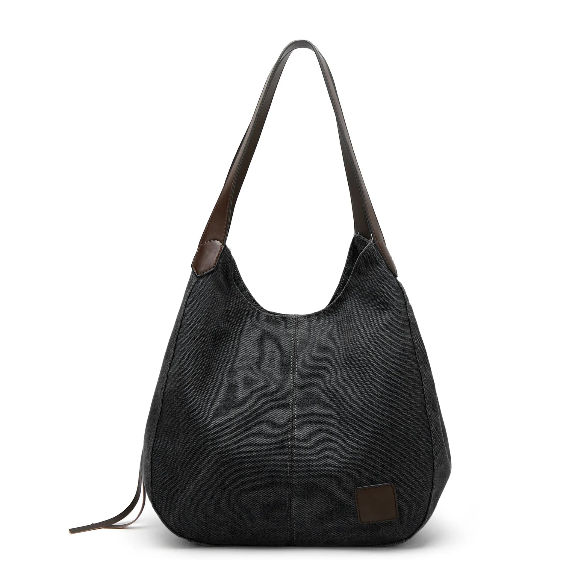 Large Capacity Canvas Shoulder Bag Casual Top-Handle Bag Daily Use Handbag Lady Shopping Totes Travel Bag
