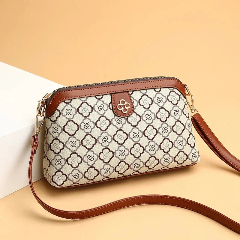 High Quality PU Leather Women Small Crossbody Shoulder Bags Luxury Handbag Lady Messenger Bag Simple Shell Phone Satchels