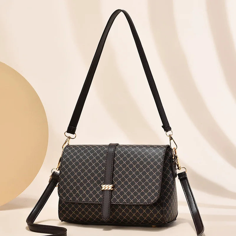 Fashion Bucket Bag Women Luxury Designer Shoulder Crossbody Bag Ladies Small Handbag Retro PU Leather Shopping Totes