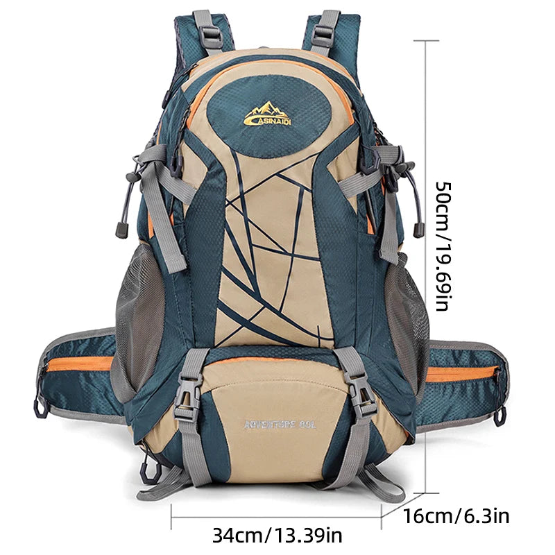 Climbing Camping Backpack Sports Travel Duffel Bag for Men Women with Shoes Outdoor Hikking Cycling Rucksack Luggage Storage Bag
