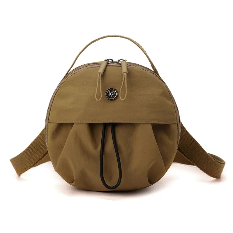 Thickened Waterproof Round Handbag, Single Shoulder Messenger Bag, Versatile Fashion Cross Body Phone Purse Pouch for Going Out