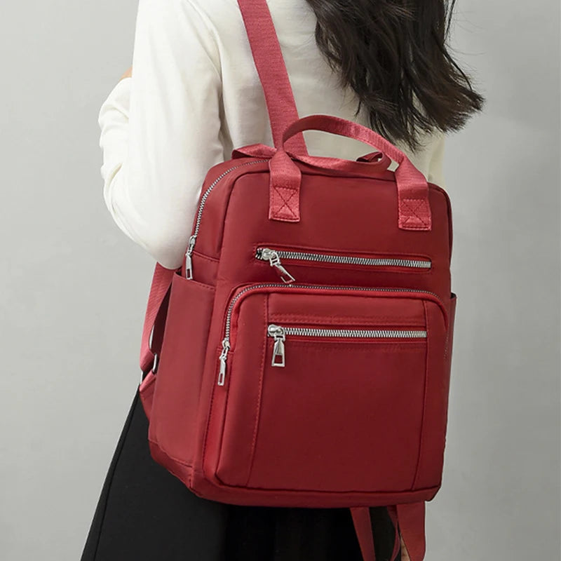 Women Backpack Travel Casual Waterproof Oxford Shoulder Bags Female Large Capacity Handbag Rucksack Multi-function School Pack