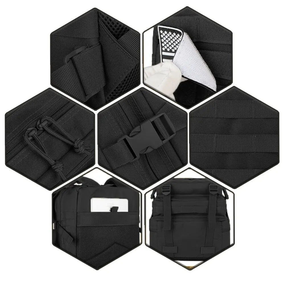 50L Man Tactical Backpacks Survival Traveling Bags Hking Outdoor 3P Assault Pack EDC Molle Pack For Trekking Hunting Bag