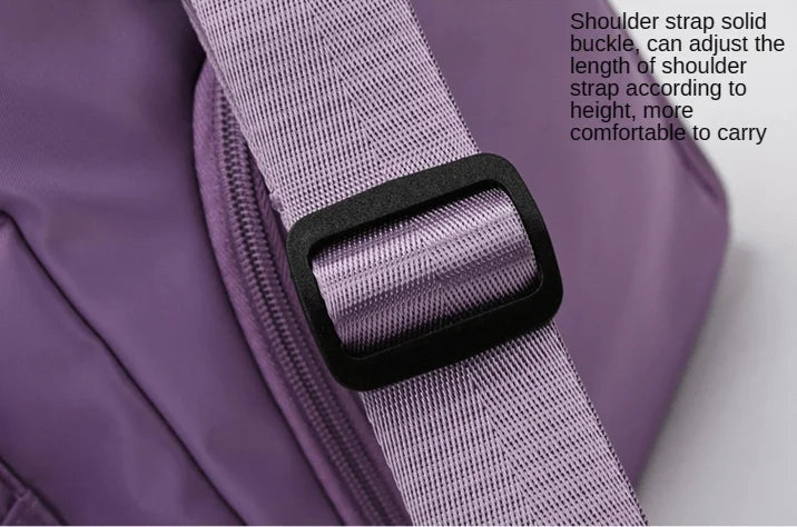 Nylon Travel Gym Bag with Shoe Compartment Dry Wet Separation, Organizer Pockets, Sports Bag for Women/Men, Student Essentials