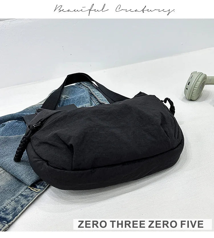 Casual Nylon Hobos Crossbody Bag for Women Designer Shoulder Bags Large Capacity Tote Bag Lady Travel Shopper Bag Female Purses