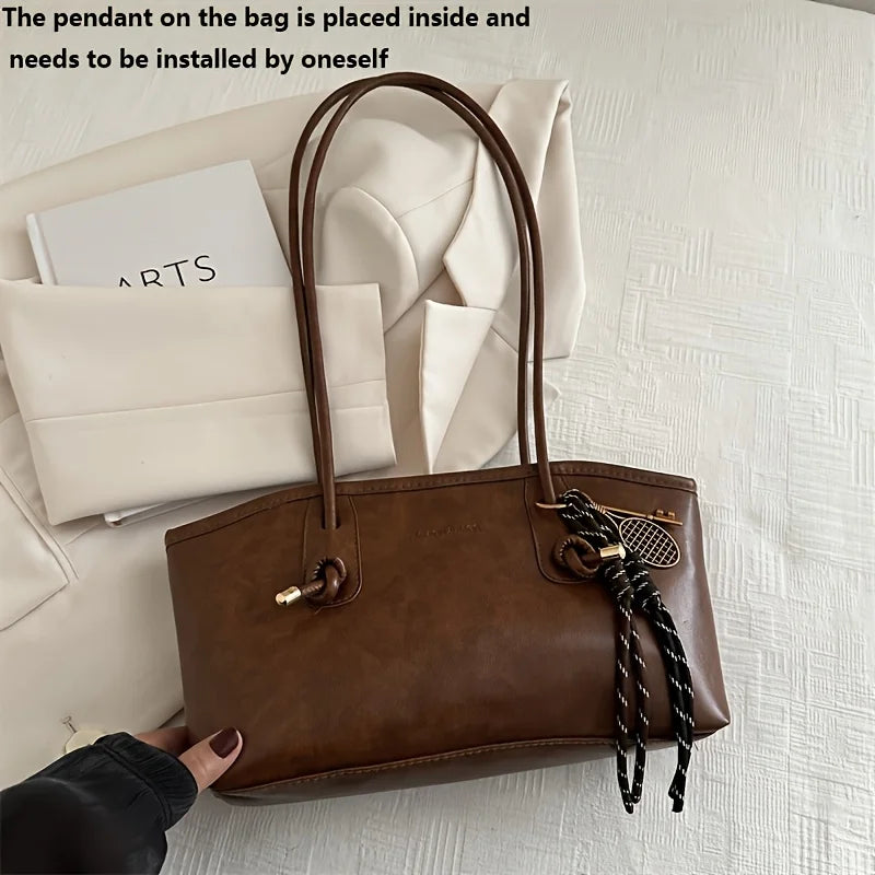 Ladies Soft Leather Shoulder Armpit Bag, Black, White, Brown, Coffee, Convertible Tote Bag, Spacious Work, Travel, Everyday Use