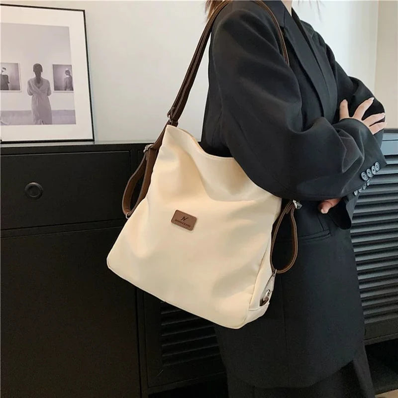 Designer Nylon Women's Casual Travel Backpack Trendy Top-Handle Shoulder Crossbody Bag Luxury Handbags Female Purse