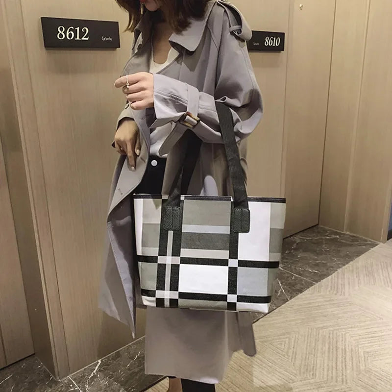 Casual Large Capacity Handbag Totes For Women Big Size Pu Leather Shoulder Bag Shopping Pack Female Daily Use Bag sac à main