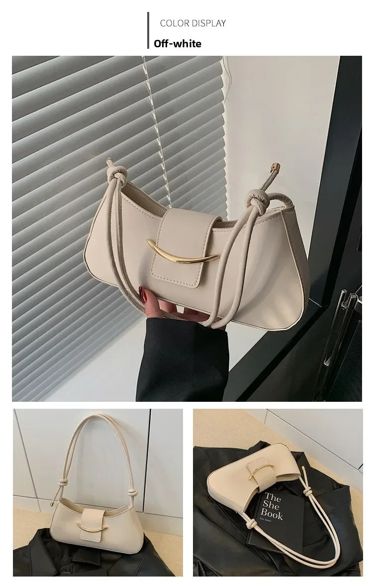 Fashion PU Leather Tote Bag, Stylish Single Handbags Shoulder Underarm Bag, Stylish Simple Cross Body Bags for Women Daily Use