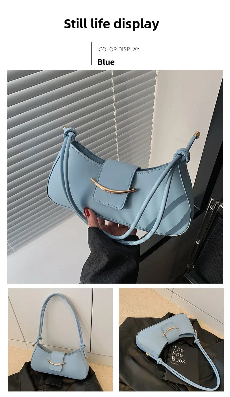 Fashion PU Leather Tote Bag, Stylish Single Handbags Shoulder Underarm Bag, Stylish Simple Cross Body Bags for Women Daily Use