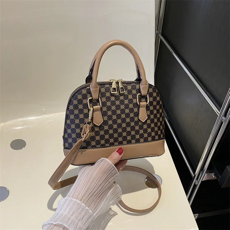 Fashion Shell Bag Ladies Small Pattern Design Purse and Handbag Shoulder Crossbody Bag For Women Daily Use