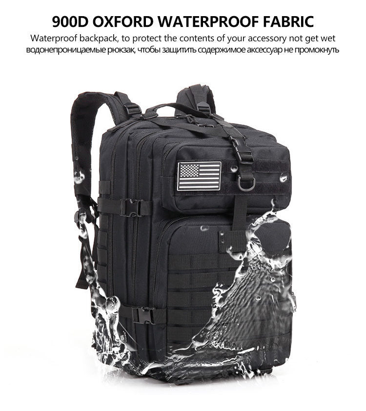 50L Man Tactical Backpacks Survival Traveling Bags Hking Outdoor 3P Assault Pack EDC Molle Pack For Trekking Hunting Bag