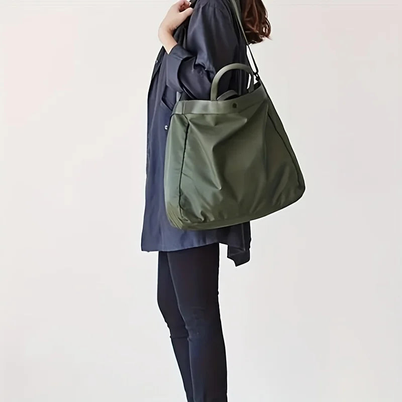 Women's Fashion Tote Bag, Waterproof Nylon, Versatile & Chic, Durable & Spacious with Double Handle