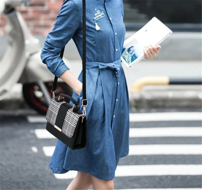 New Arrival Retro Women Handbag High Quality Ladies Crossbody Messenger Bags  PU Leather Female Flap Shoulder Bag