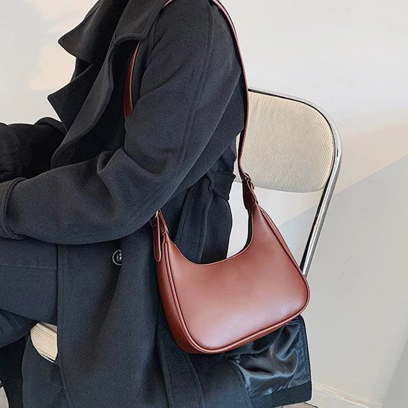PU Leather Shoulder Messenger Bag Women Causal Luxury Handbags and Purse Female Designer Hobos Bag Small Brand Crossbody Bags