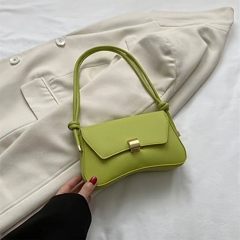 Vegan Crossbody Bag, Lightweight Solid Color Flap Purse, Design for Women Teens, Ideal for Office, College, Travel, Daily Use