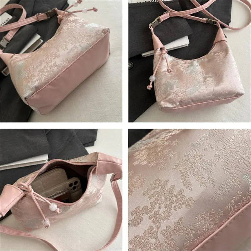 Chic Trend Tote Bag for Women Light Simple Shoulder Crossbody Bags with Large Capacity for Women Portable Phone Bag Coin Purse