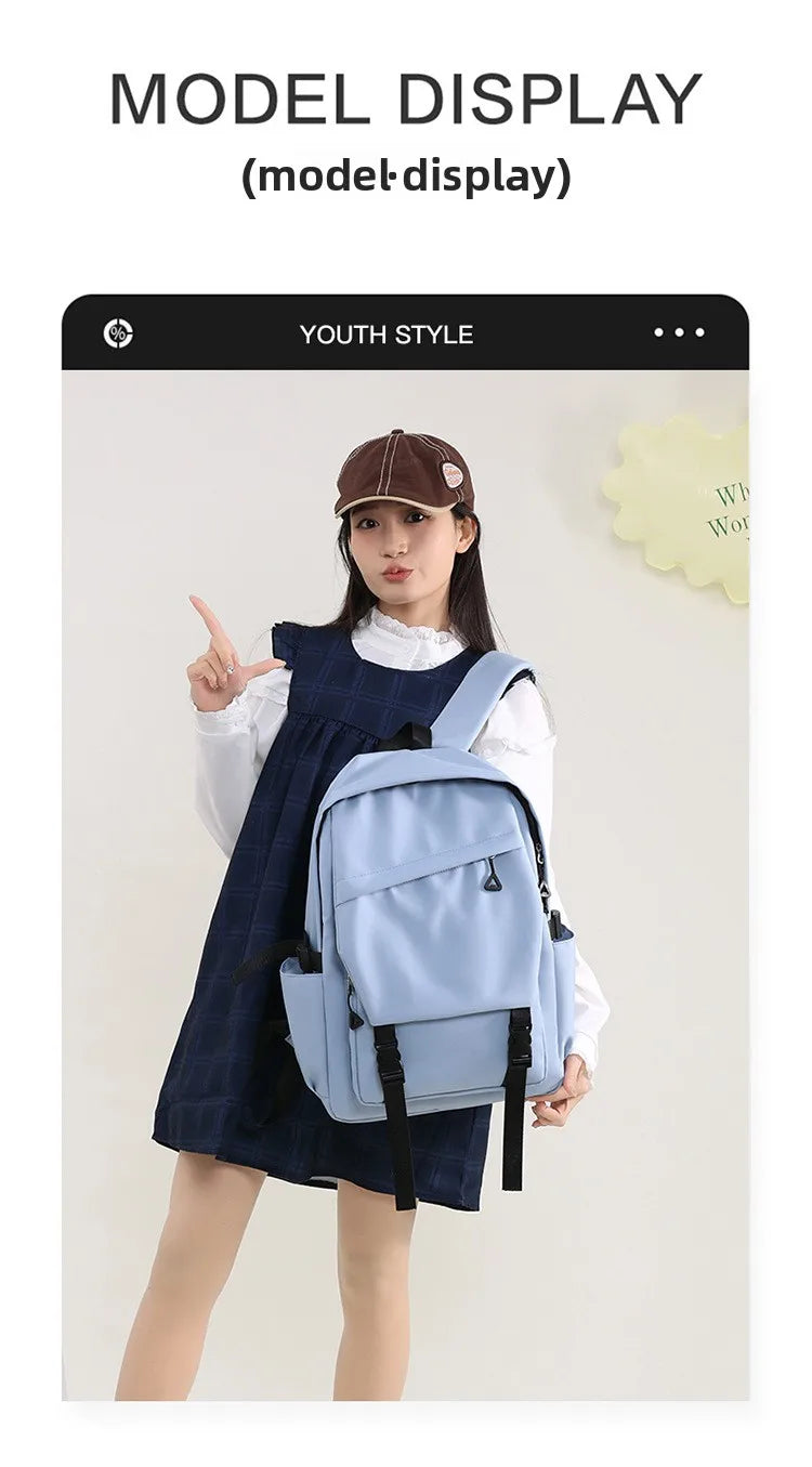 3pcs/set Campus Student Backpack, Boys Girls School Bags for Teen Men Women Tote Bag Clutch Pocket, Nylon Backpacks Travel Bag