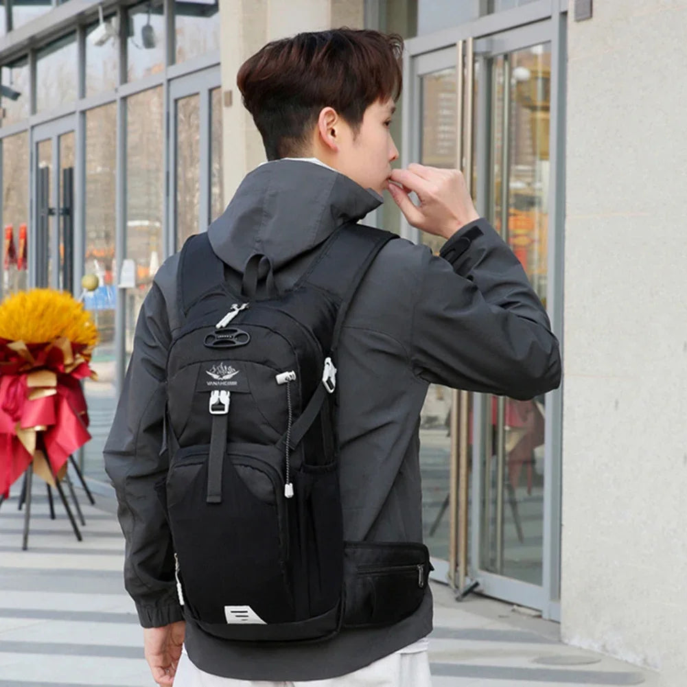 Camping Backpack Waterproof Breathable Fishing Bag Lightweight Large Capacity Hiking Climbing Rucksack for Outdoor Activities
