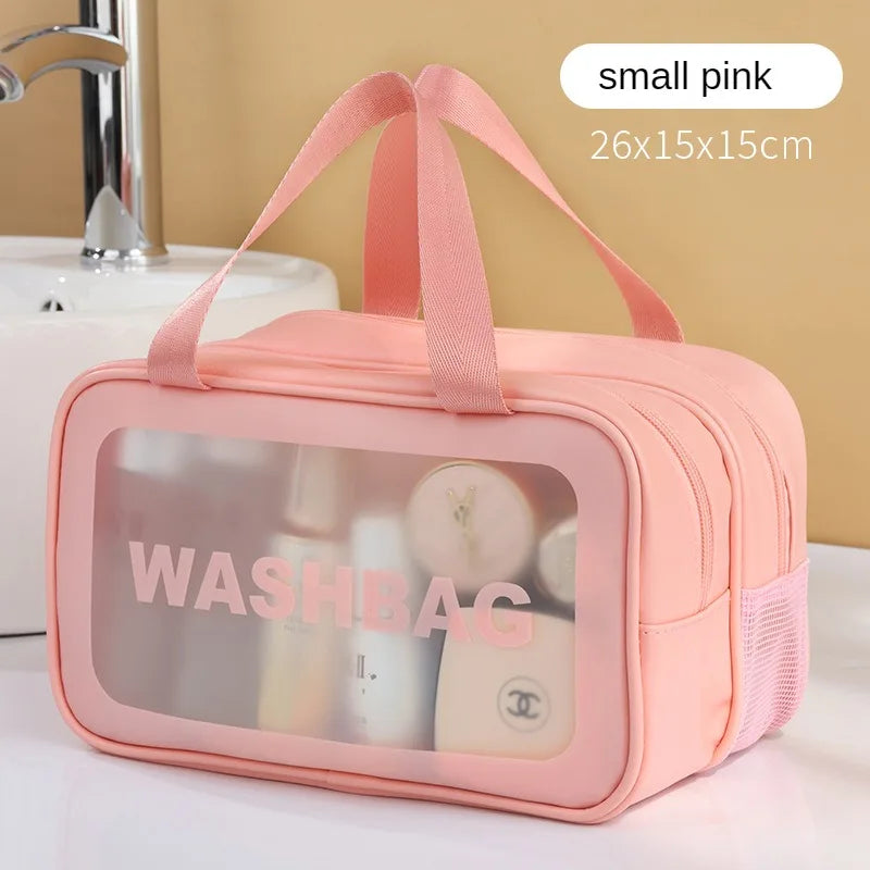 Wet Separate Bag Large Capacity Storage Bag Fitness Swimming Travel Portable Double Layer PVC Portable Cosmetic Bag #3571